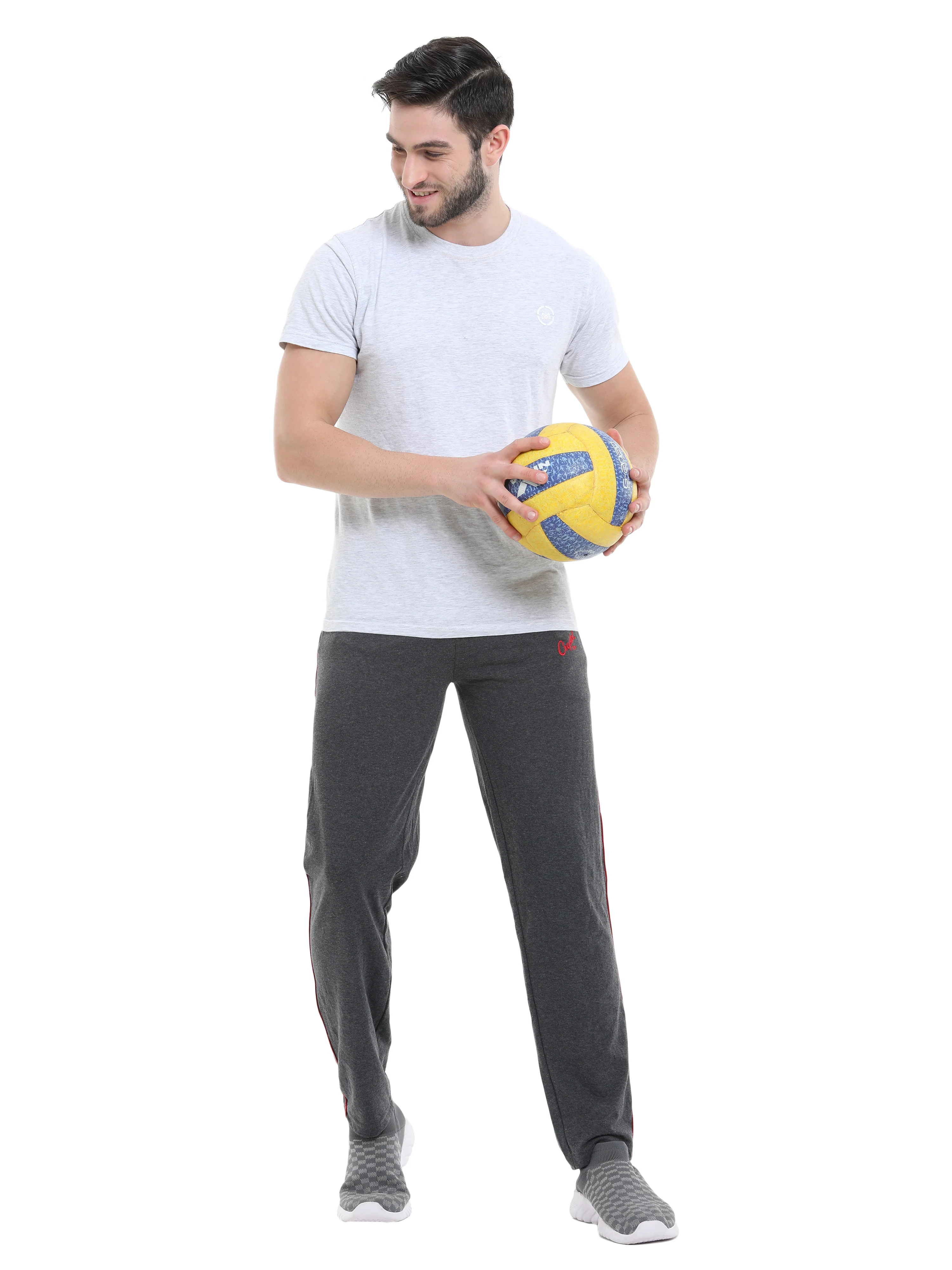 Basic Track Pant - Charcoal Melange - Image 6