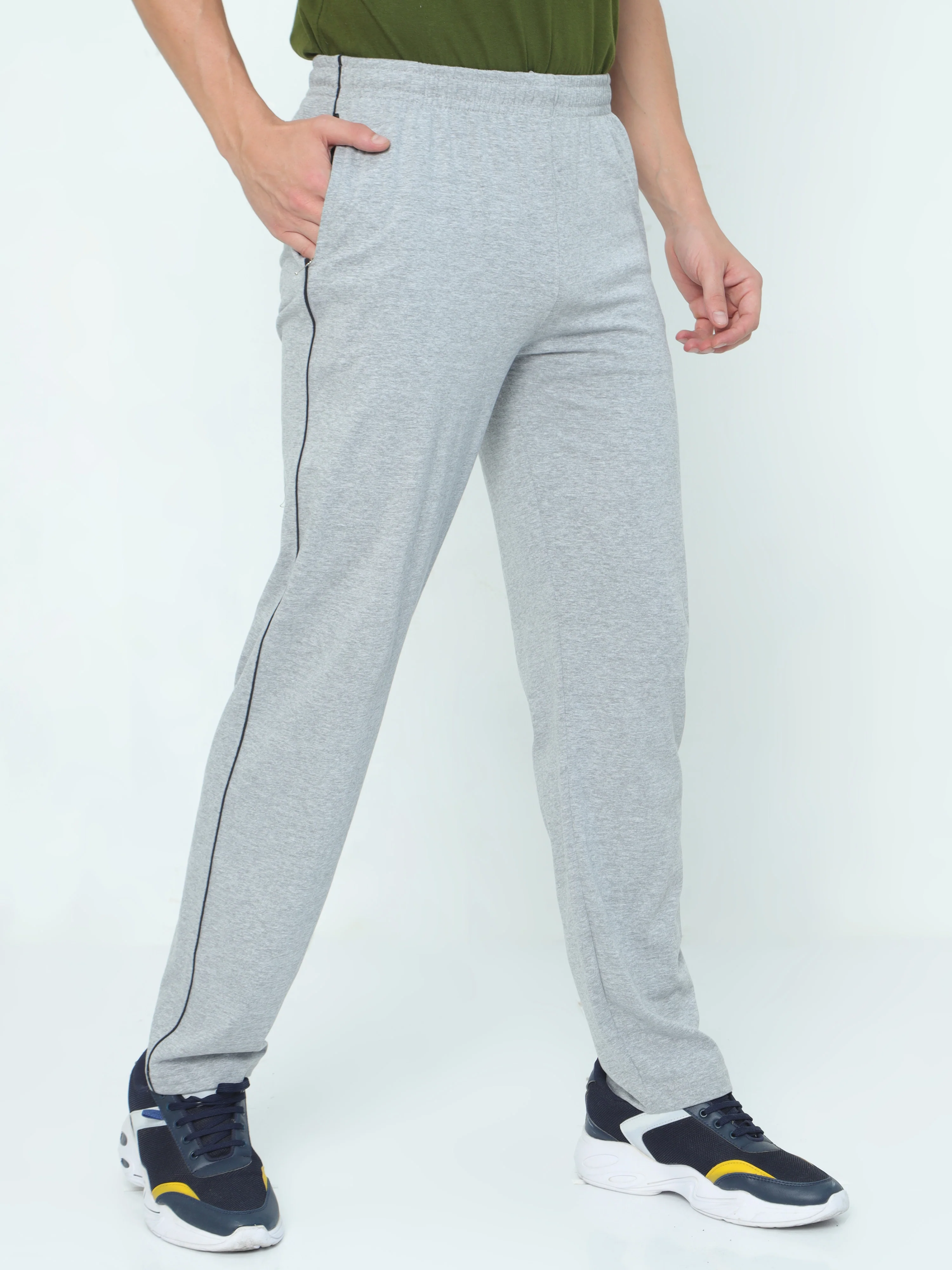 Basic Track Pant - Gray Melange - Image 3