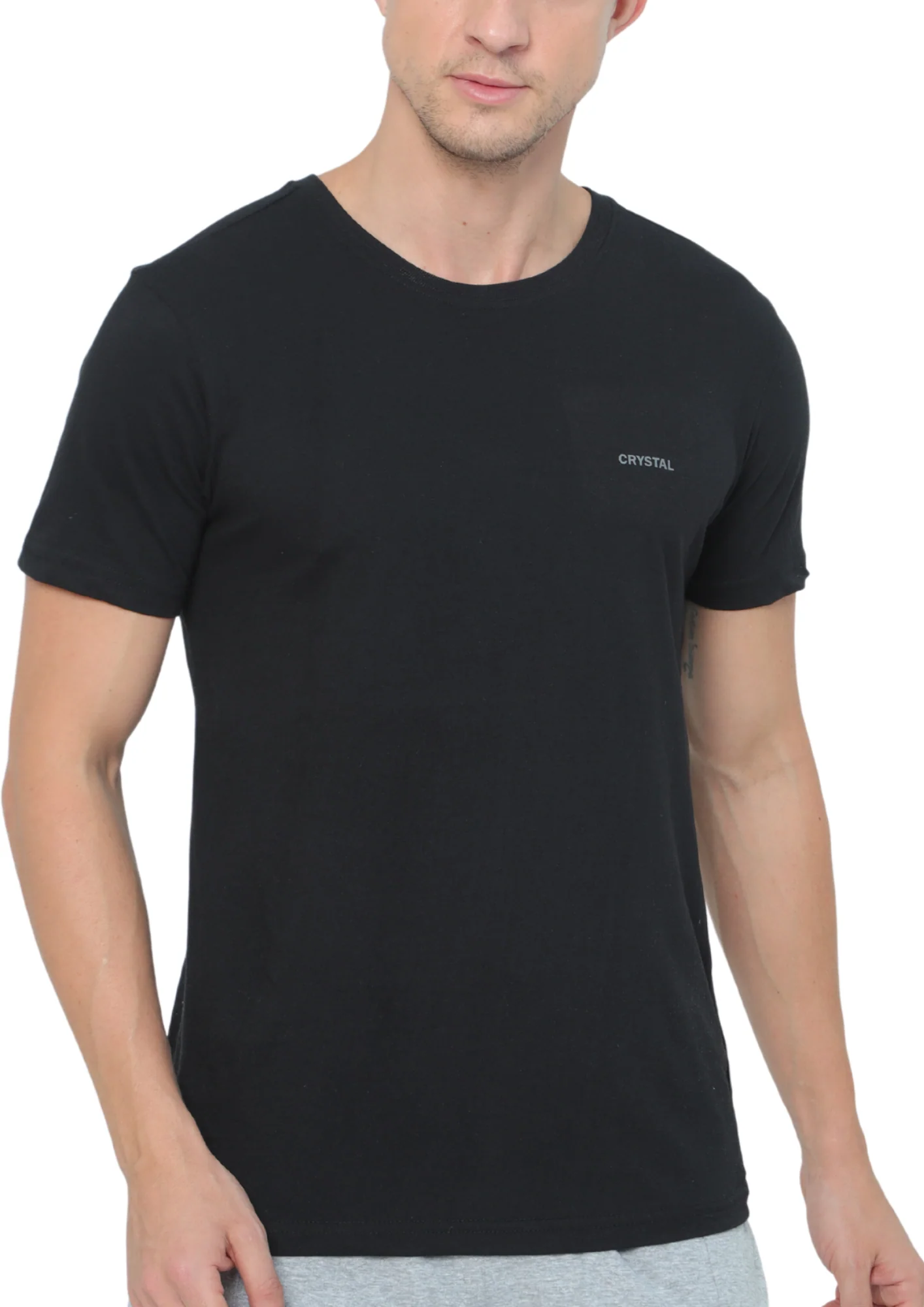 LE 03 Crew T-Shirt - Black - Image 3