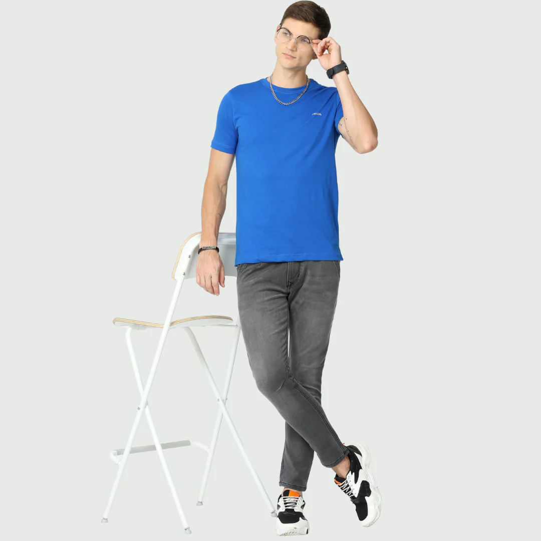 LE 03 Crew T-Shirt - Royal Blue - Image 5