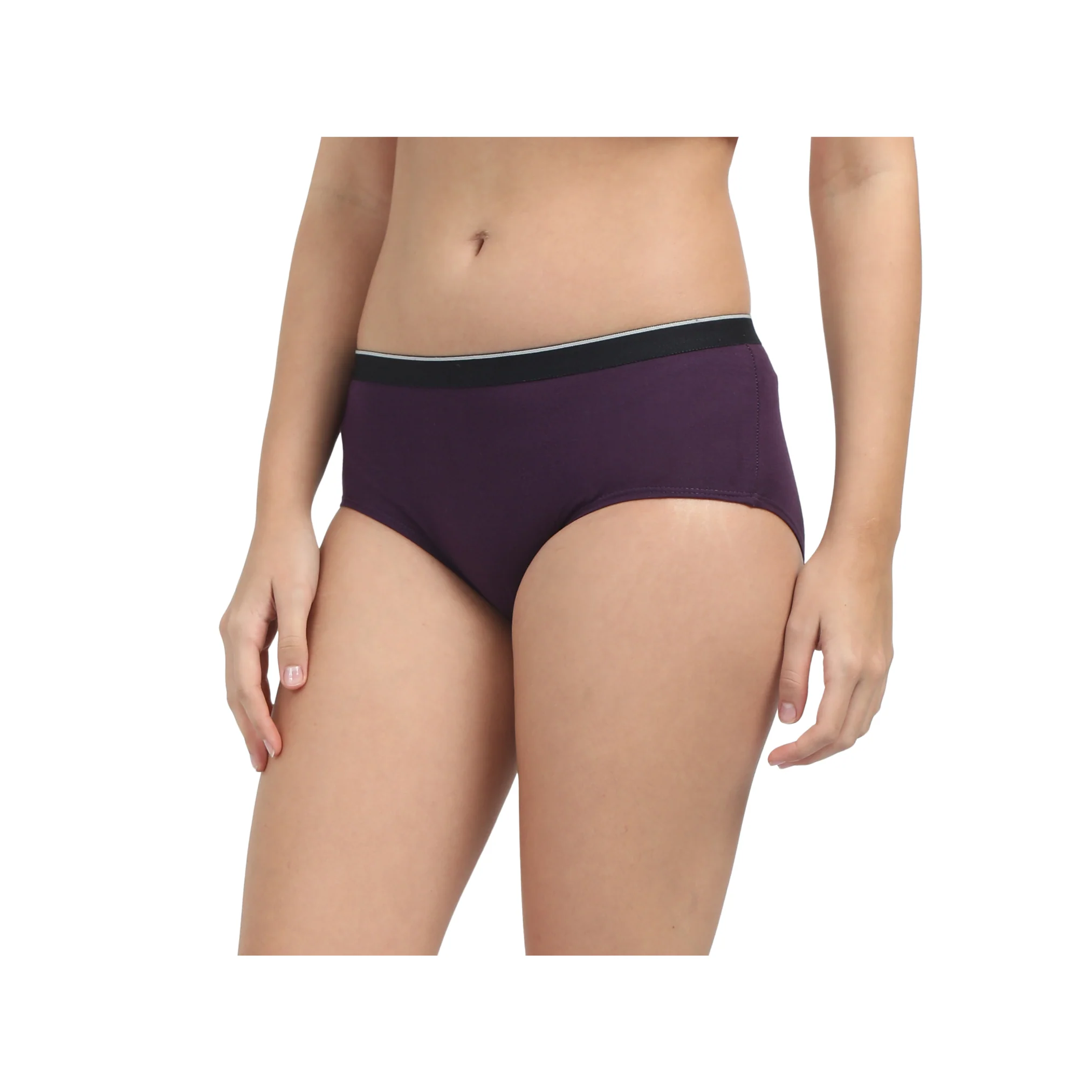 Date Modal Elastane panties-Plum - Image 3