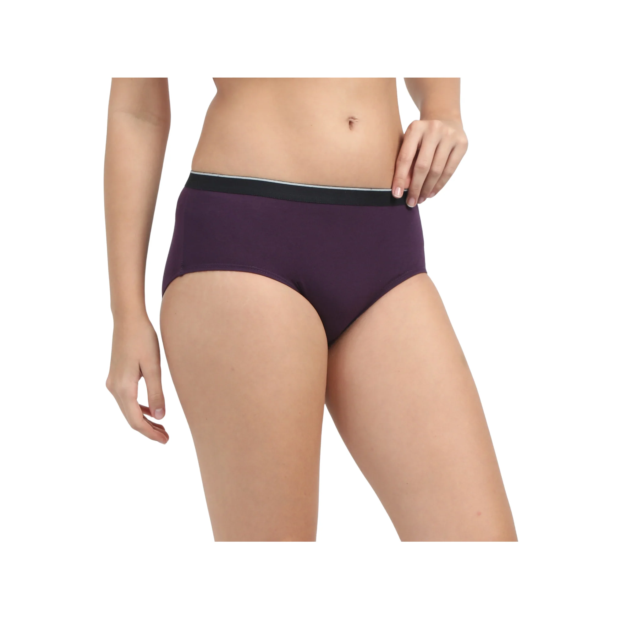Date Modal Elastane panties-Plum - Image 4