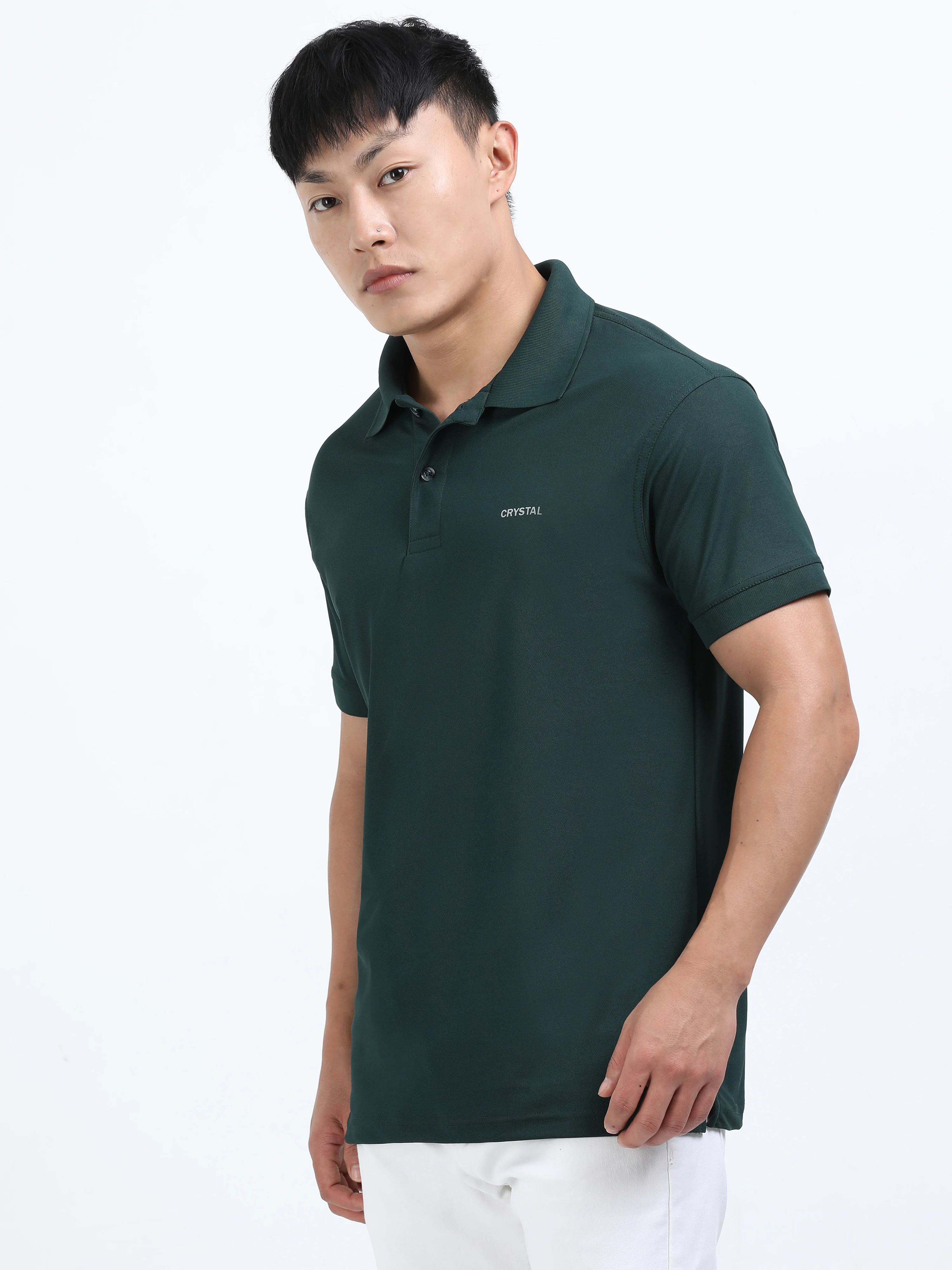 DK 01 Driknit Microfiber Polo Tshirt - Pine Green - Image 3