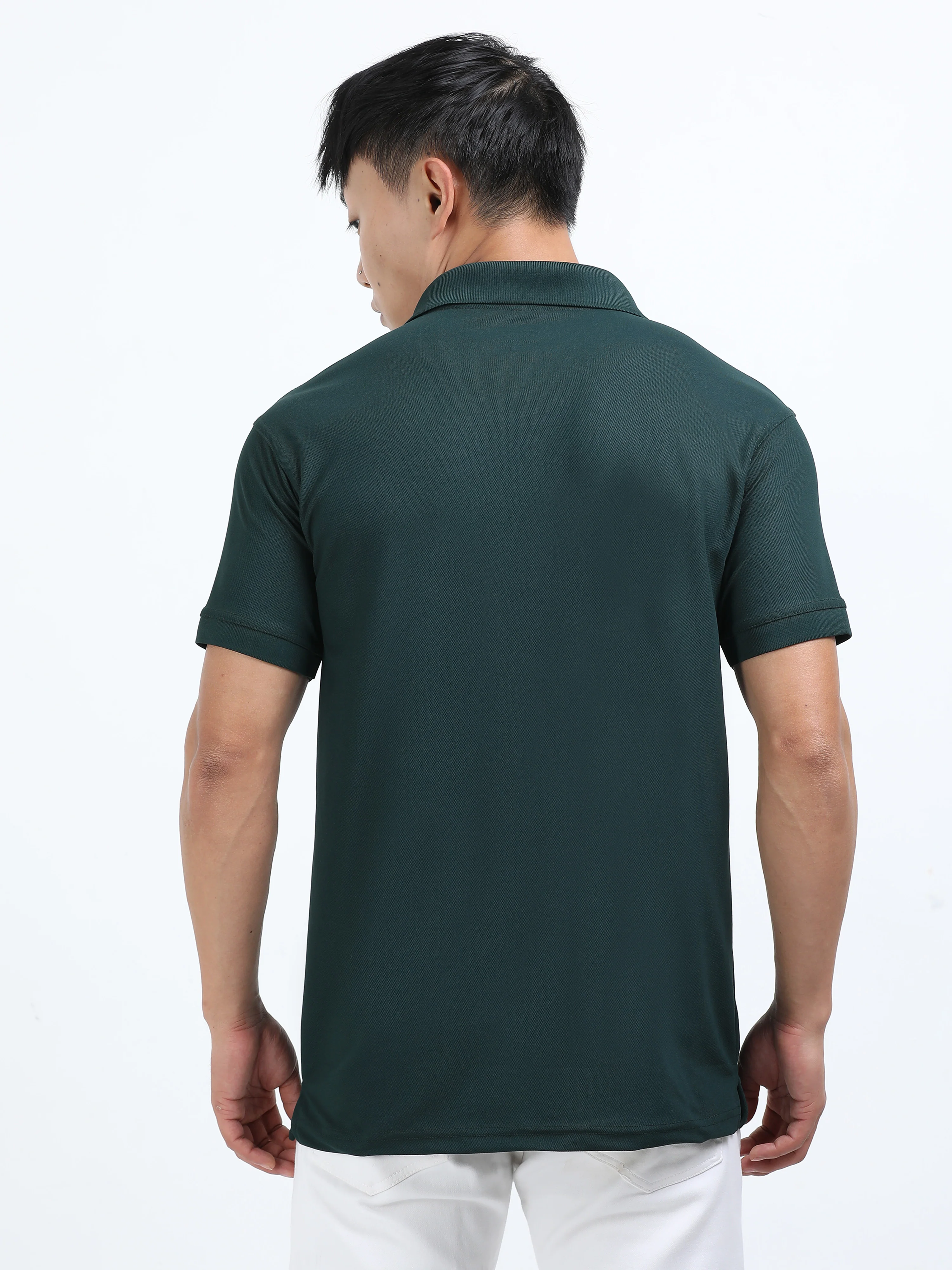 DK 01 Driknit Microfiber Polo Tshirt - Pine Green - Image 4