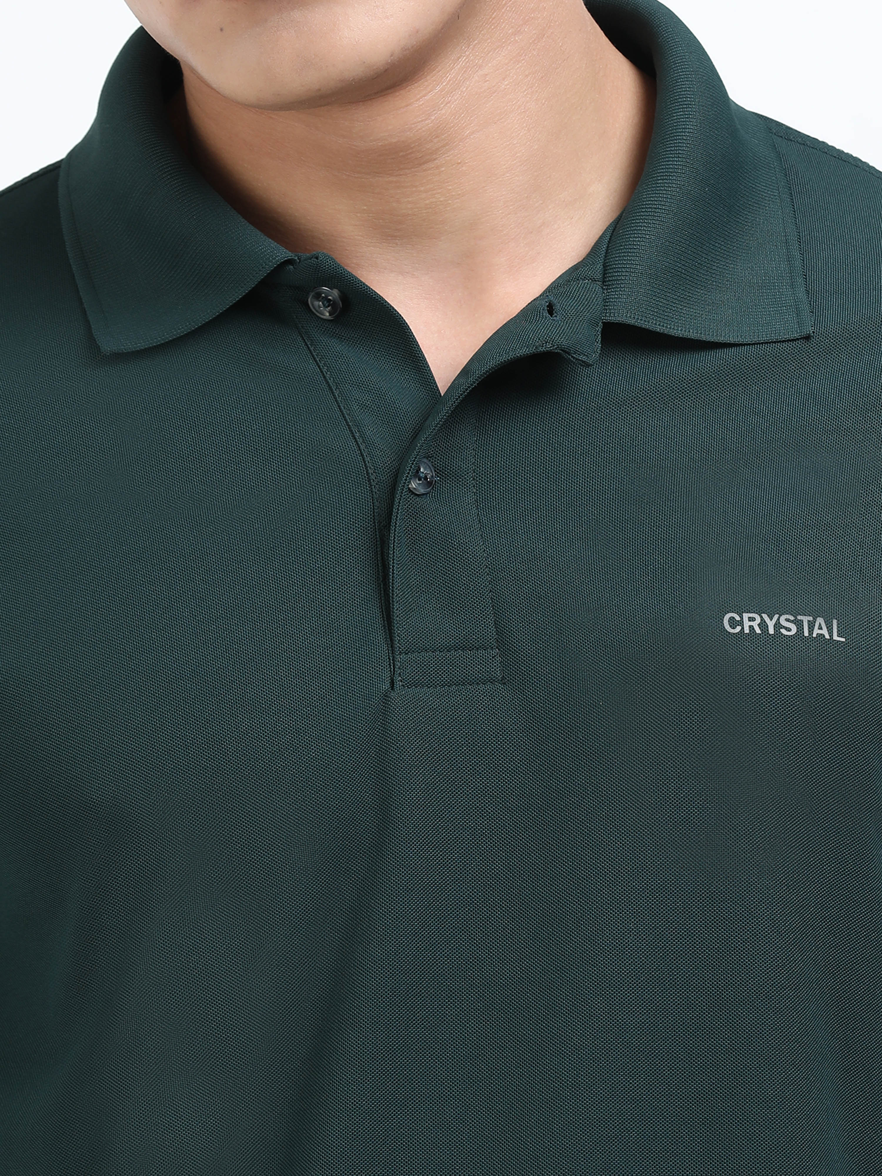 DK 01 Driknit Microfiber Polo Tshirt - Pine Green - Image 5
