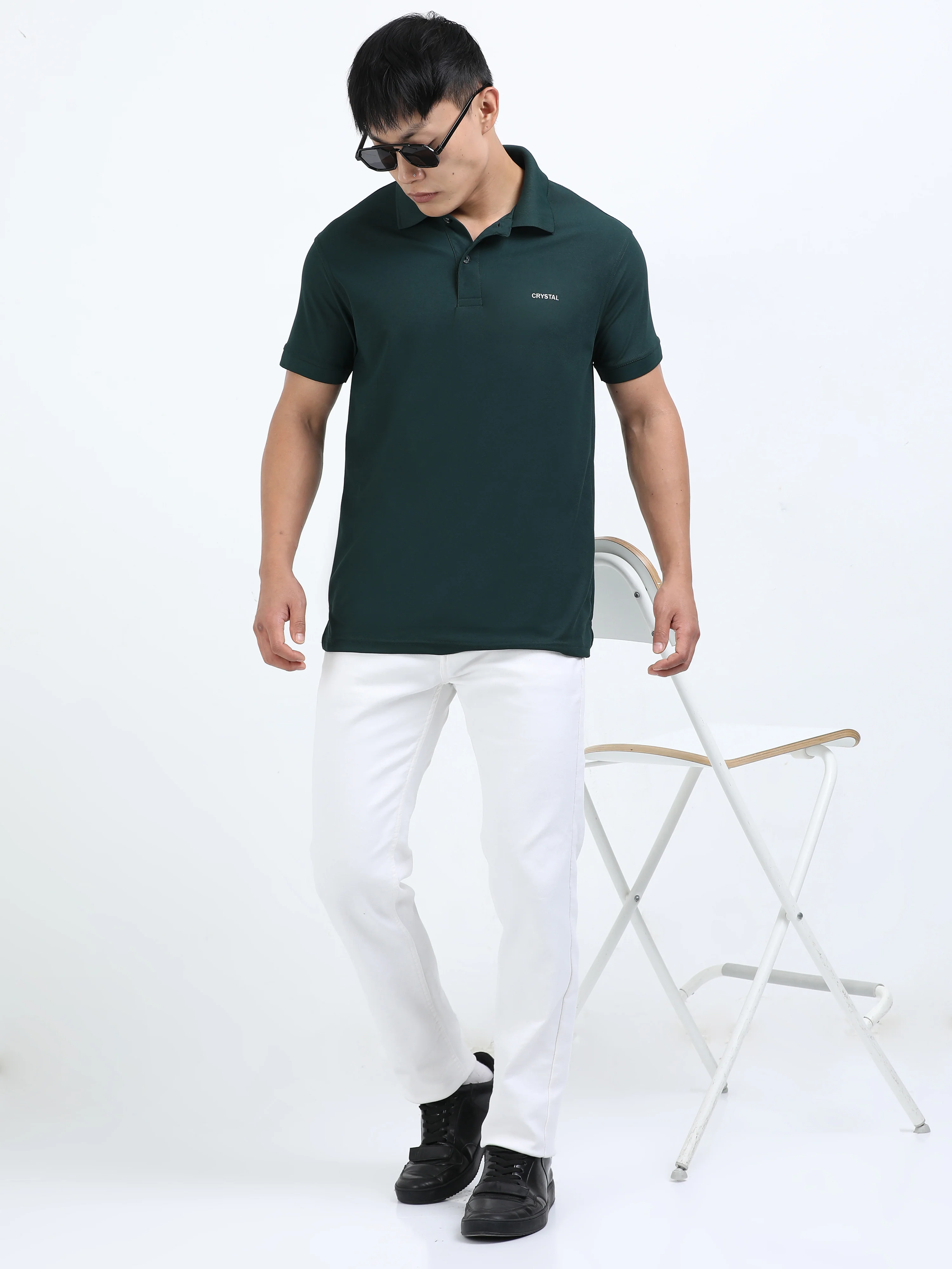 DK 01 Driknit Microfiber Polo Tshirt - Pine Green - Image 6
