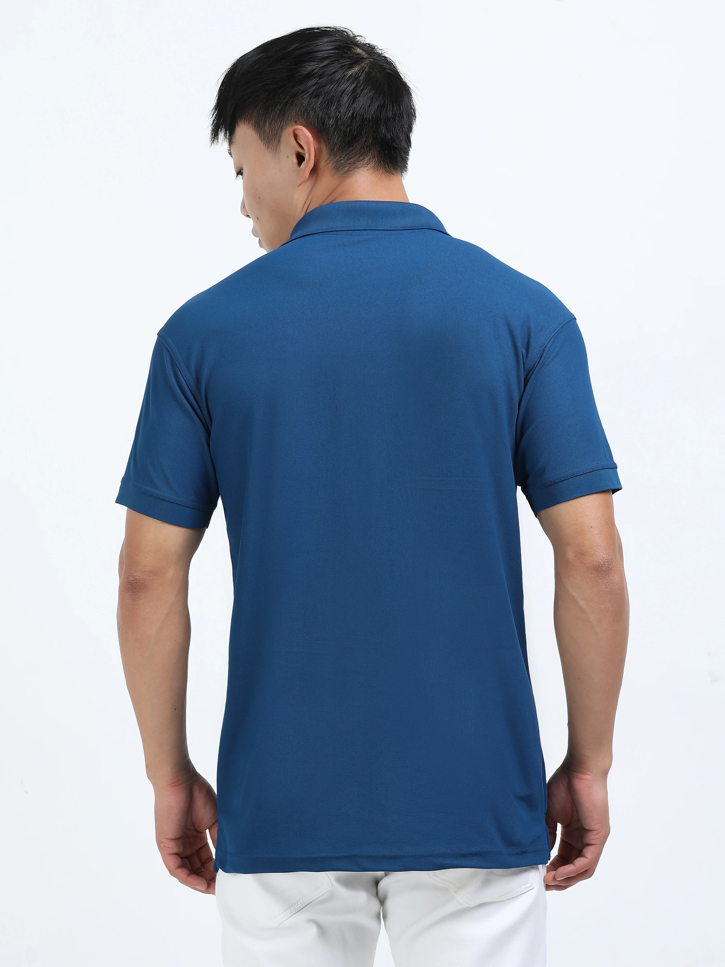 DK 01 Driknit Microfiber Polo Tshirt - Sailor Blue - Image 4