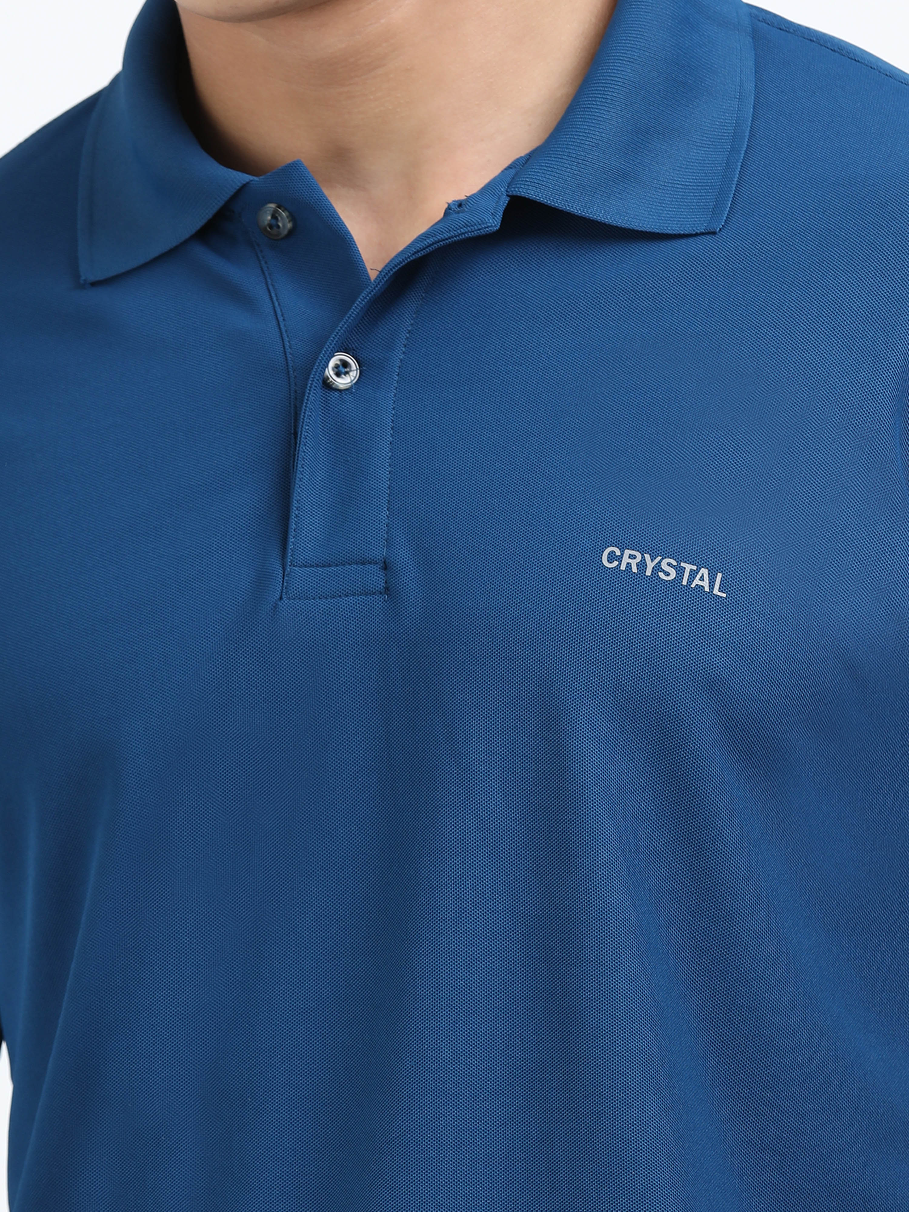 DK 01 Driknit Microfiber Polo Tshirt - Sailor Blue - Image 5