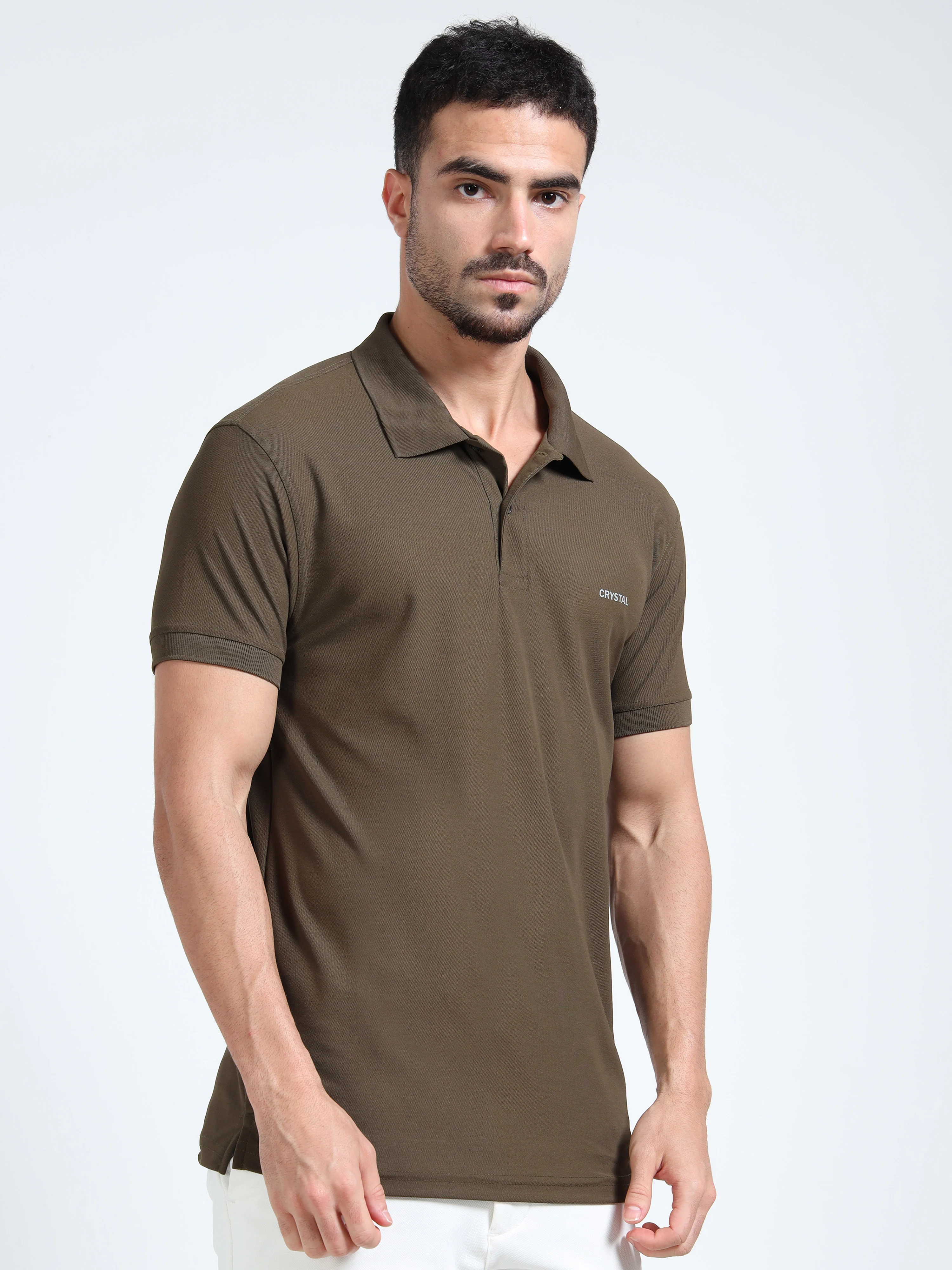 DK 01 Driknit Microfiber Polo Tshirt - Olive - Image 3