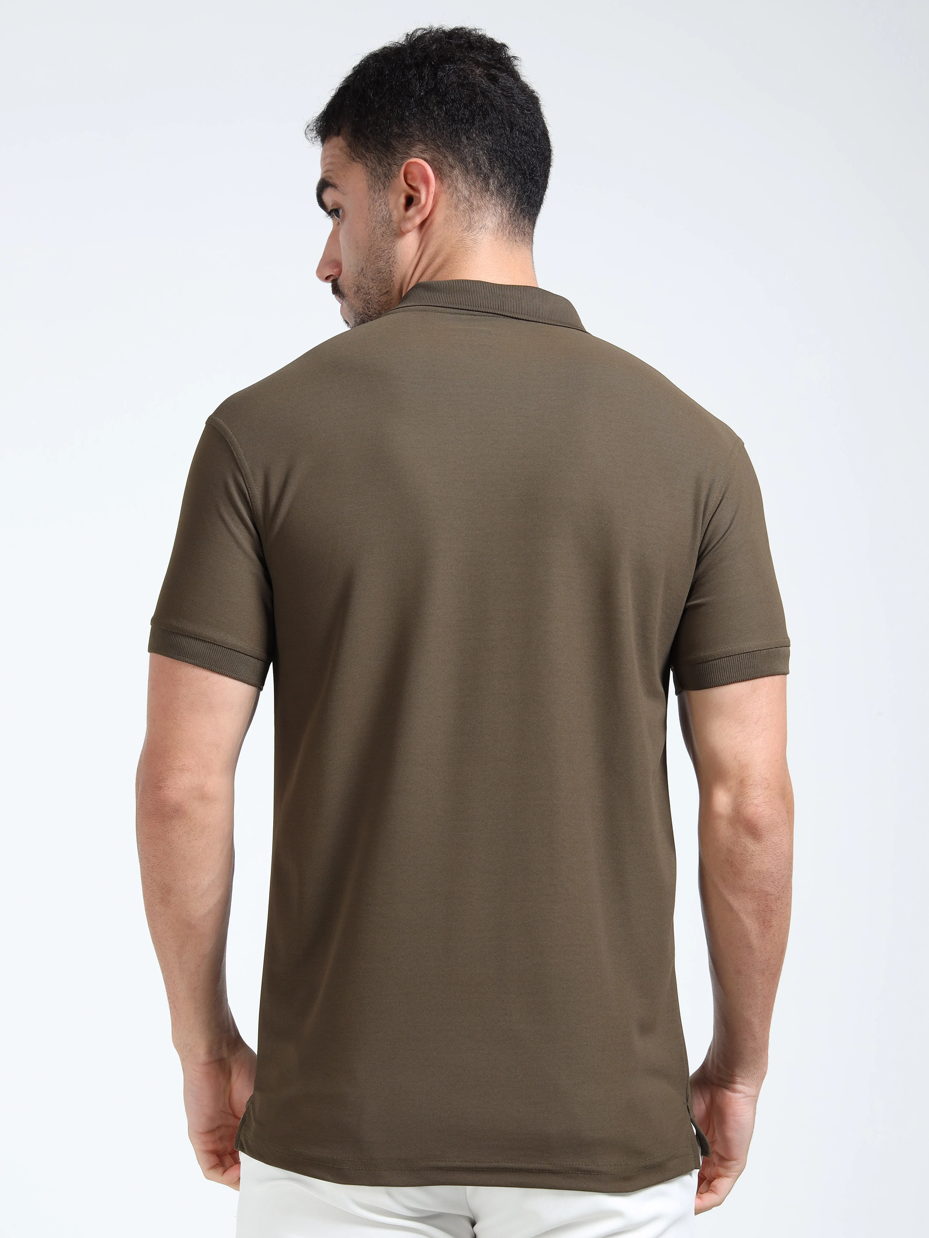 DK 01 Driknit Microfiber Polo Tshirt - Olive - Image 4