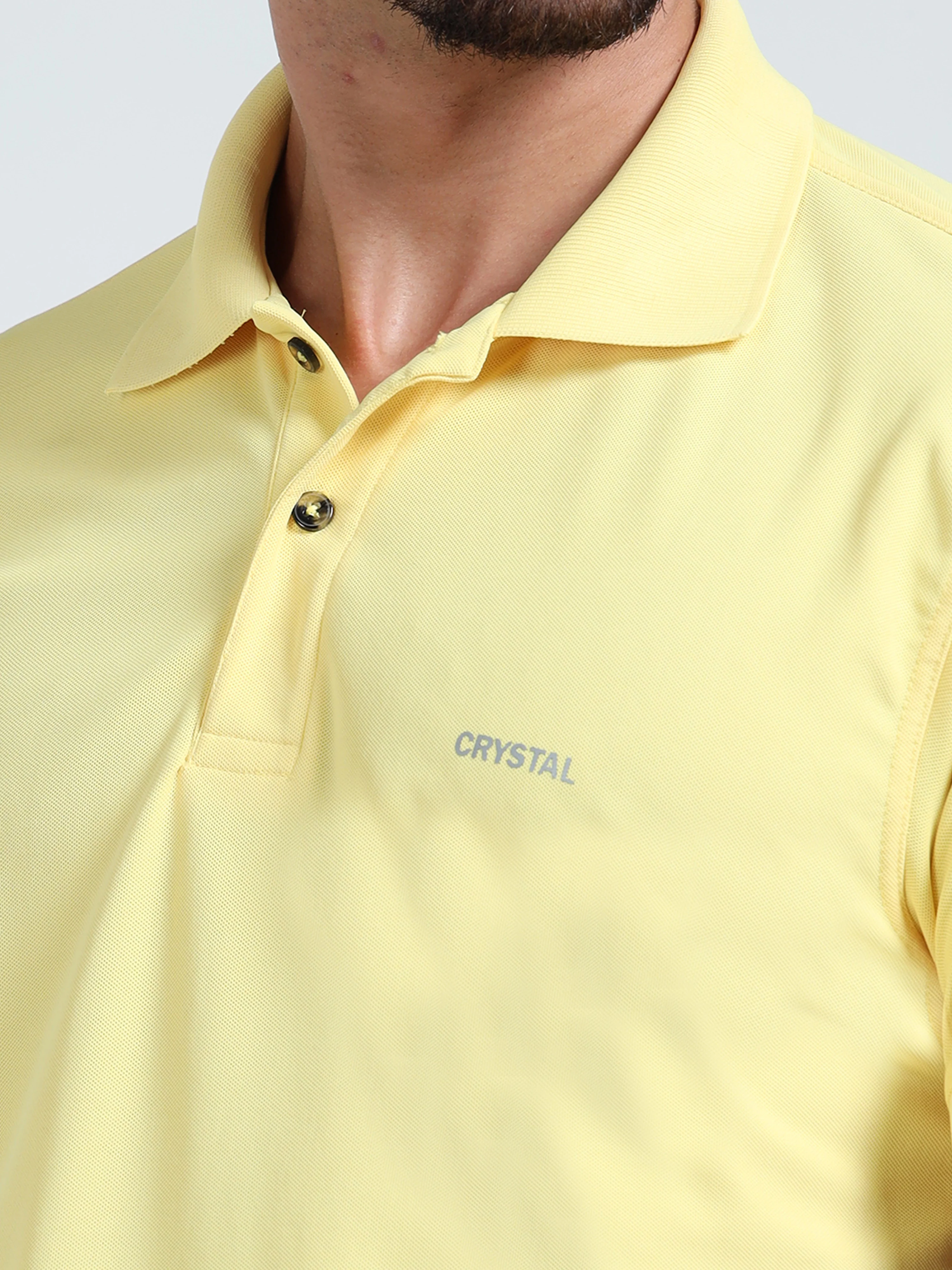 DK 01 Driknit Microfiber Polo Tshirt - Sunshine Yellow - Image 5