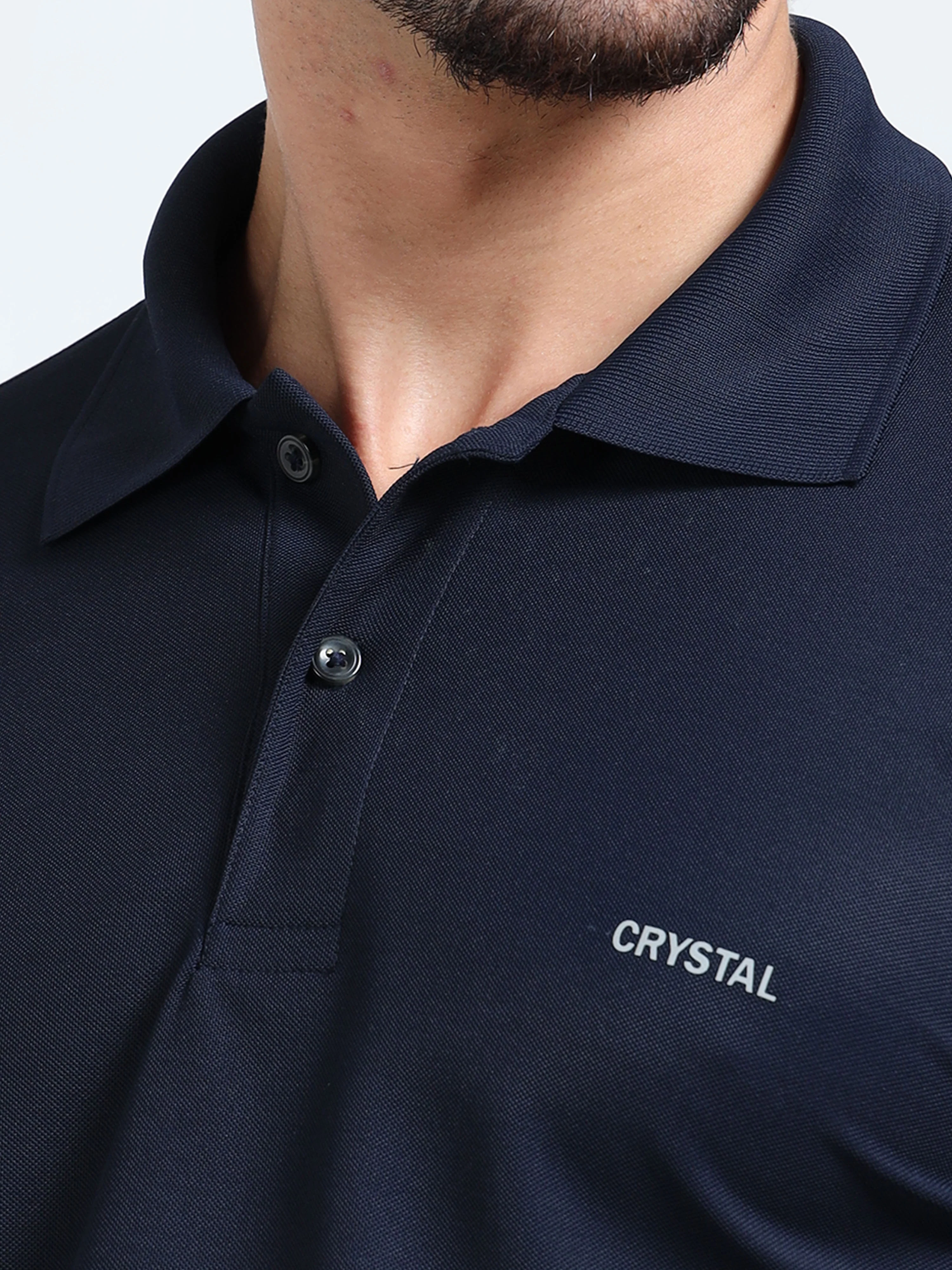 DK 01 Driknit Microfiber Polo Tshirt - True Navy - Image 5