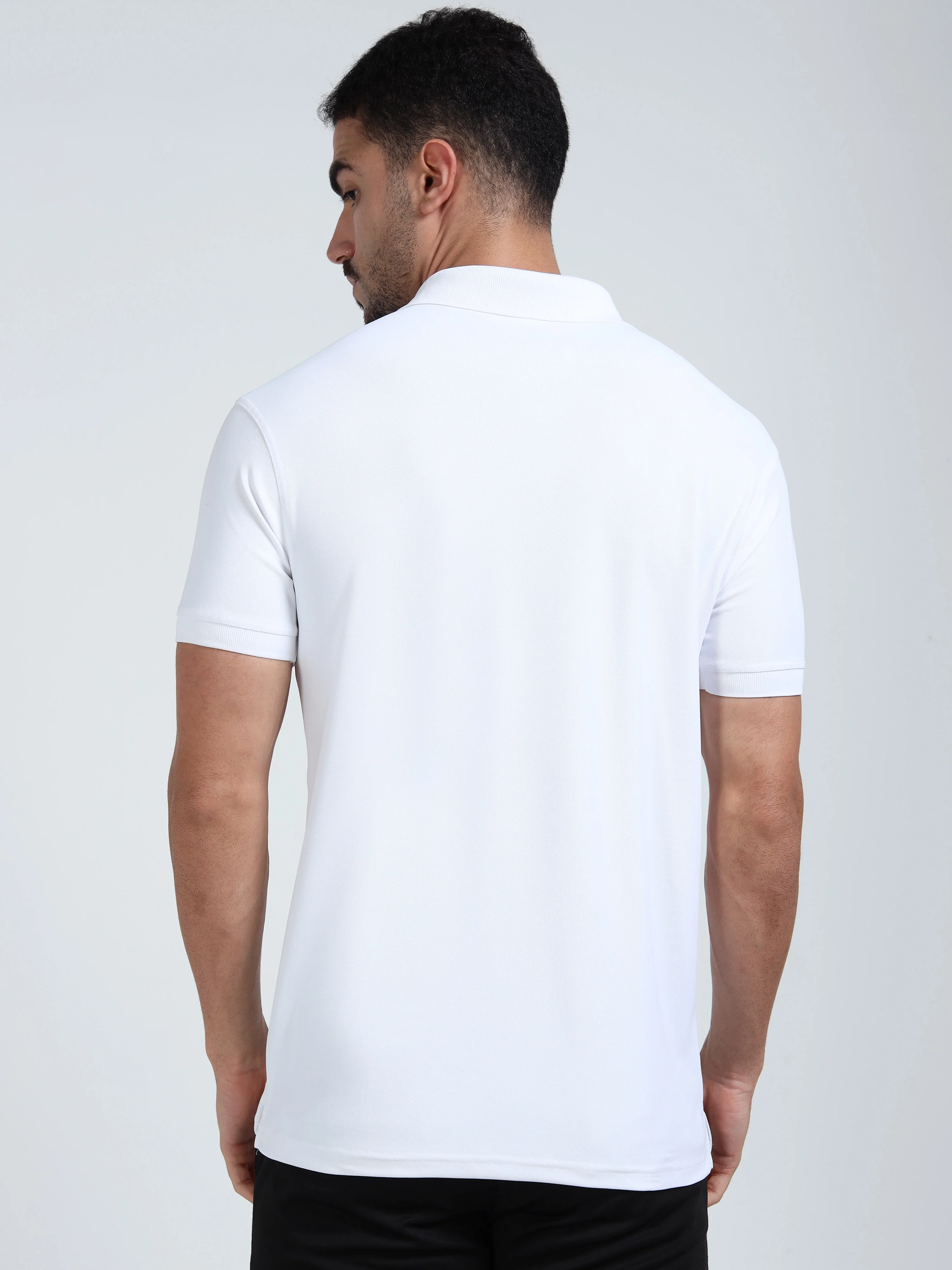 DK 01 Driknit Microfiber Polo Tshirt - White - Image 4