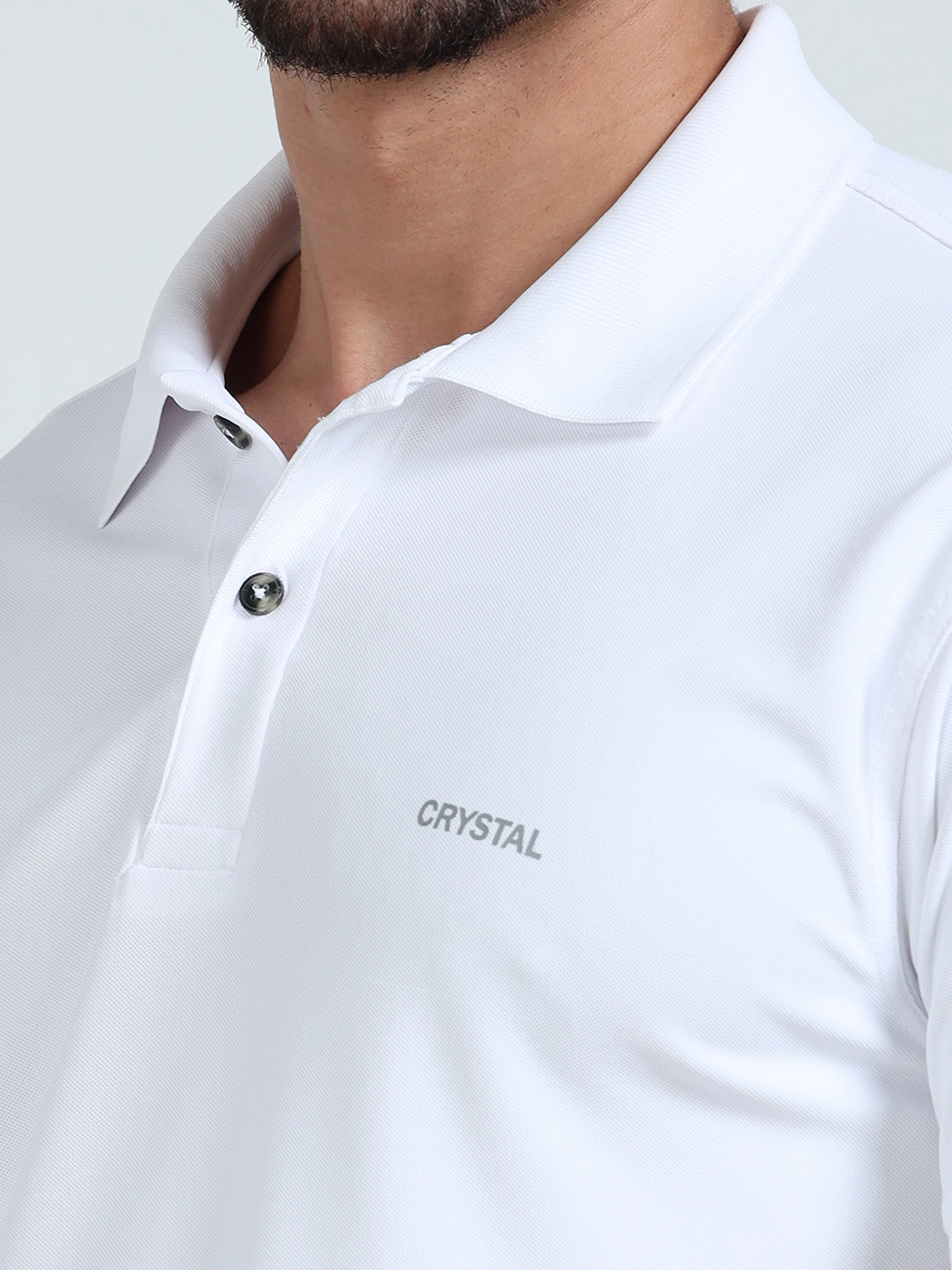 DK 01 Driknit Microfiber Polo Tshirt - White - Image 5