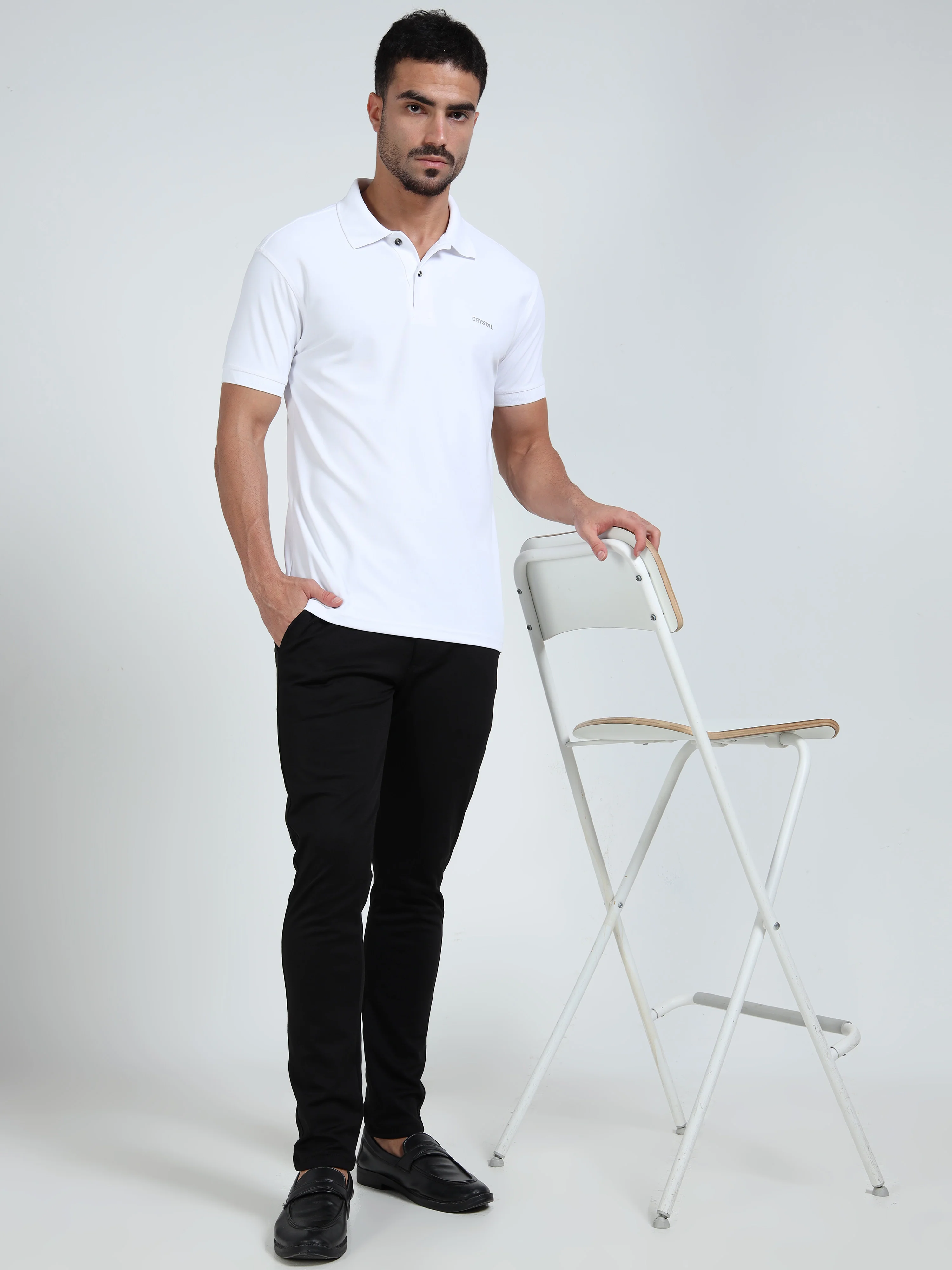 DK 01 Driknit Microfiber Polo Tshirt - White - Image 6