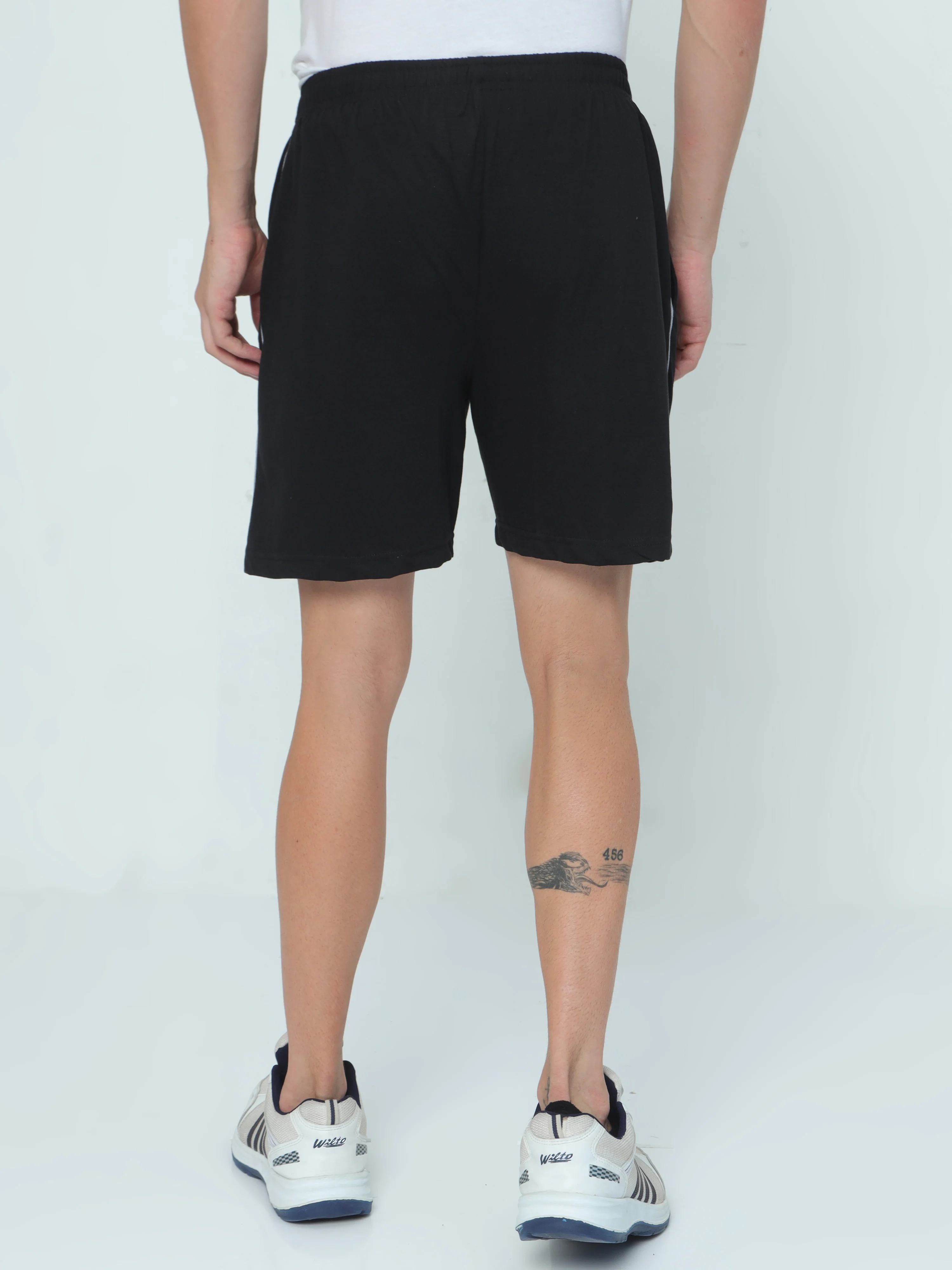 Knit Shorts - Black - Image 4