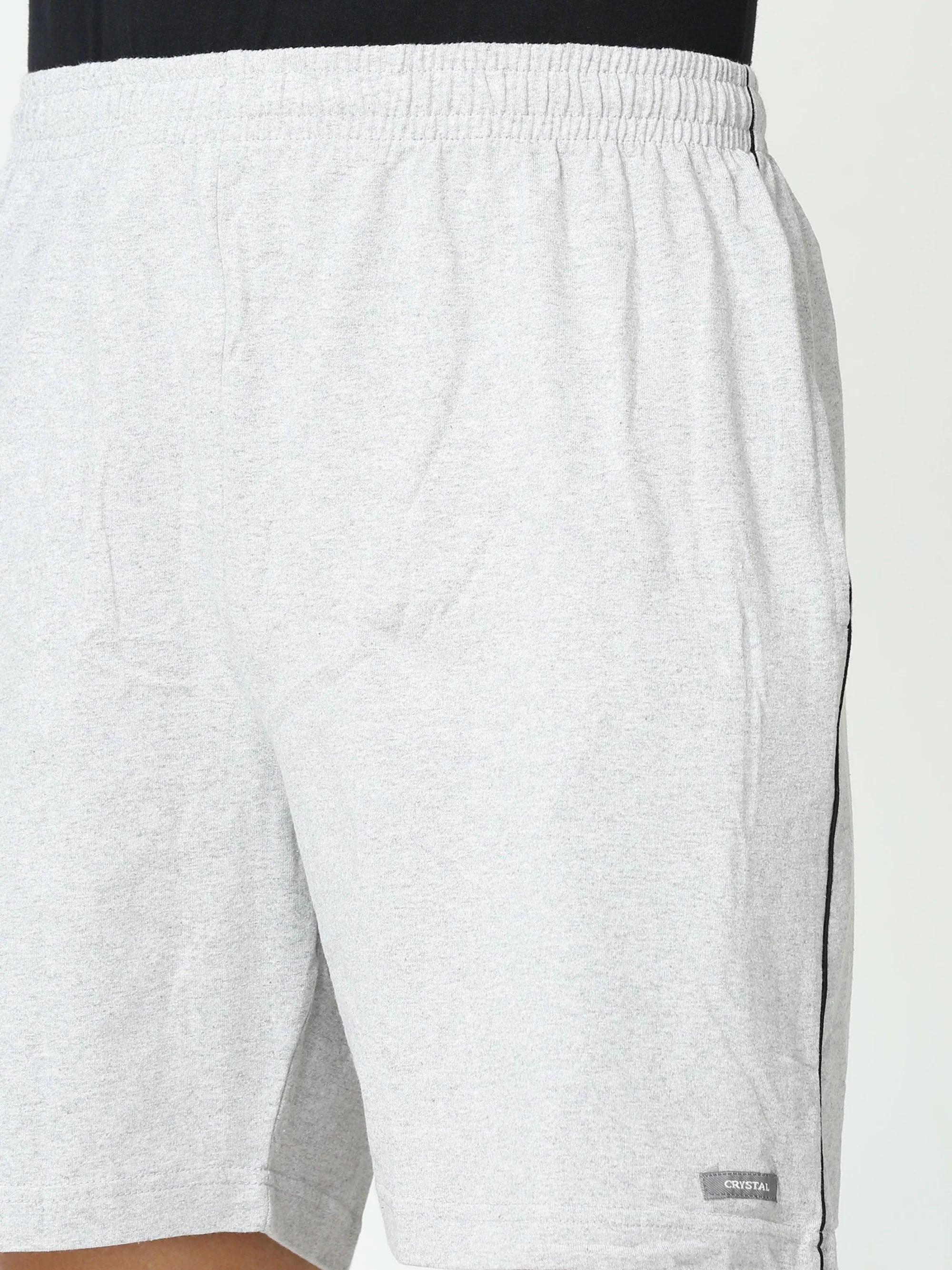 Knit Shorts - Gray Melange - Image 5