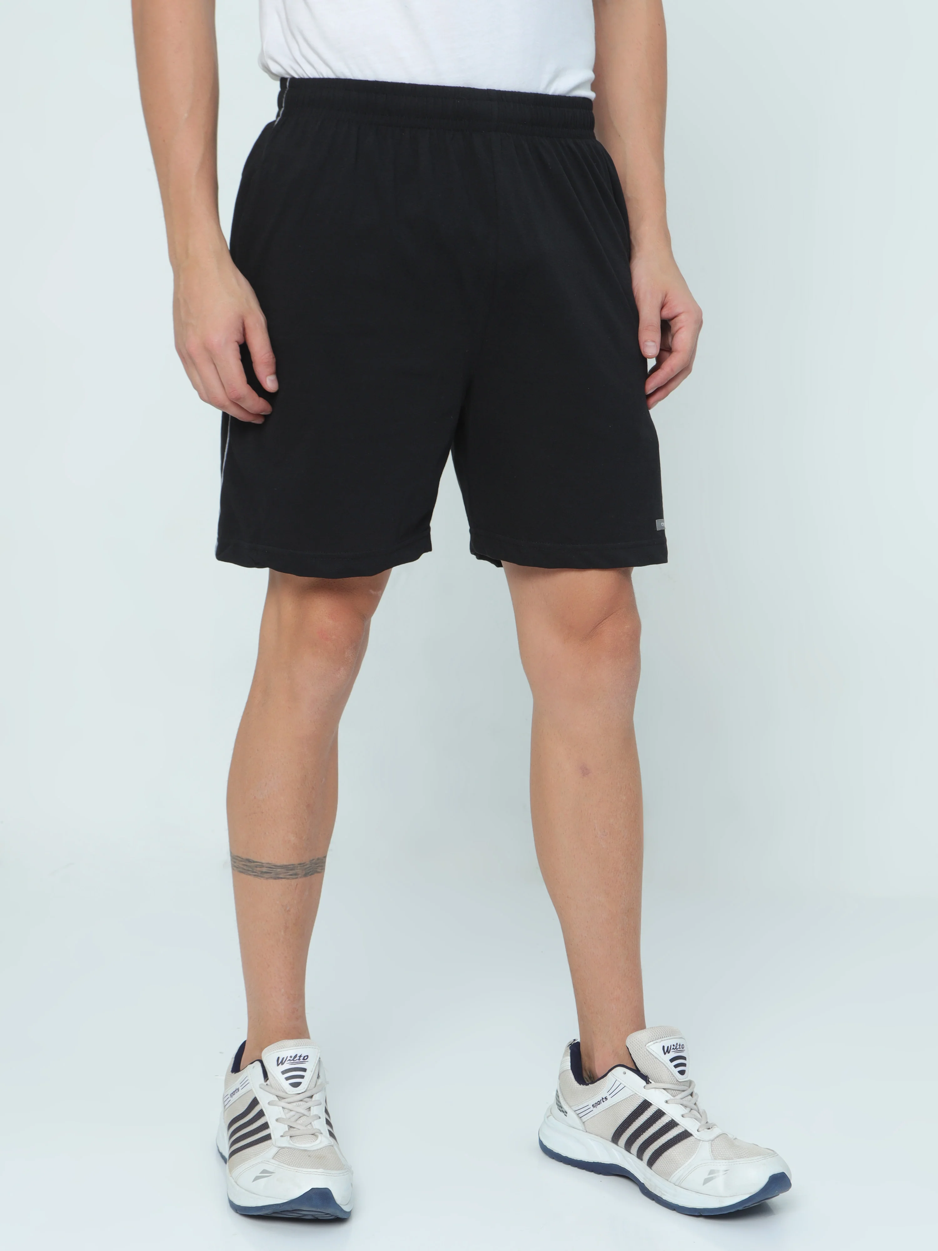 Knit Shorts - Black - Image 3