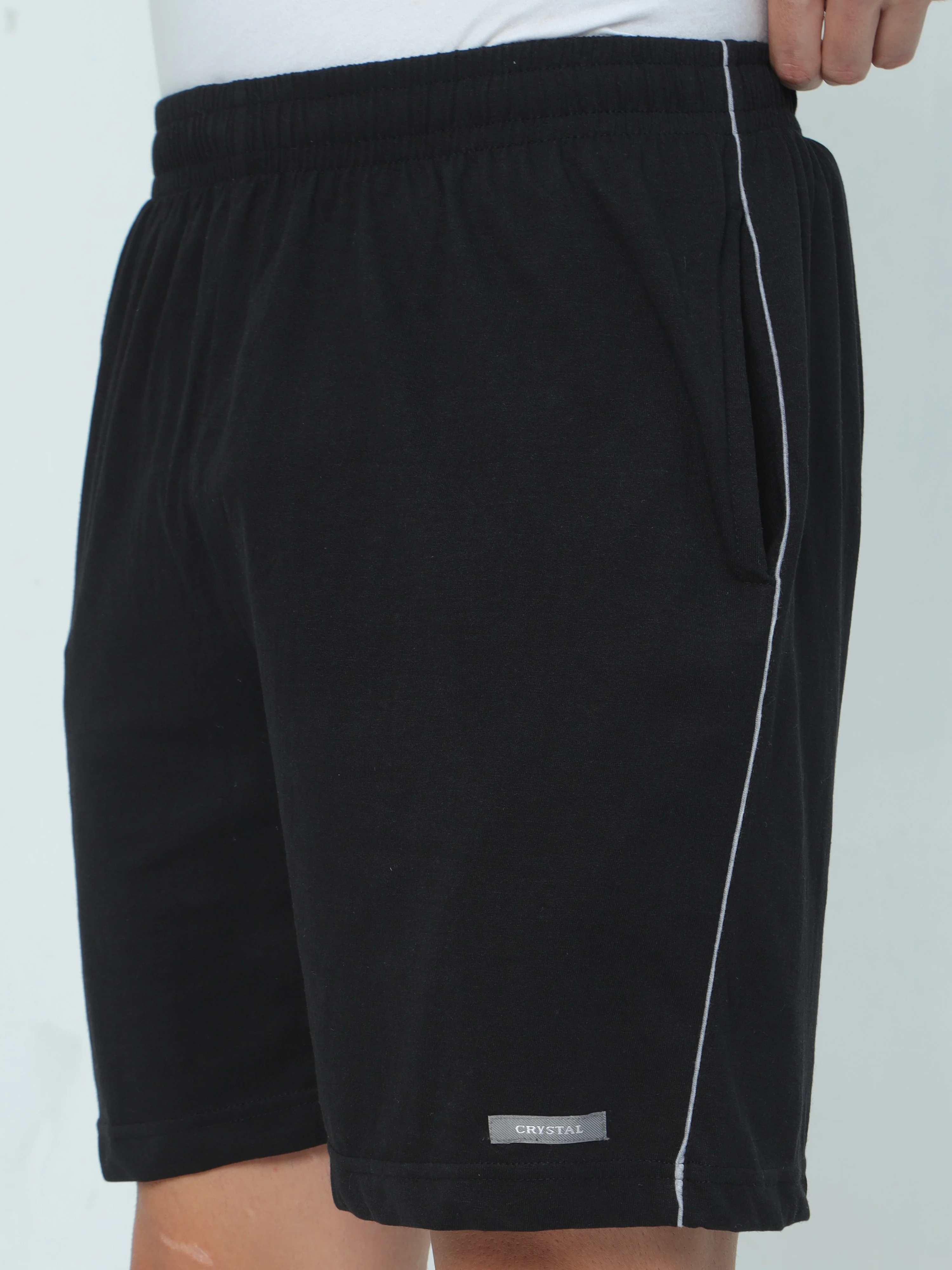Knit Shorts - Black - Image 5