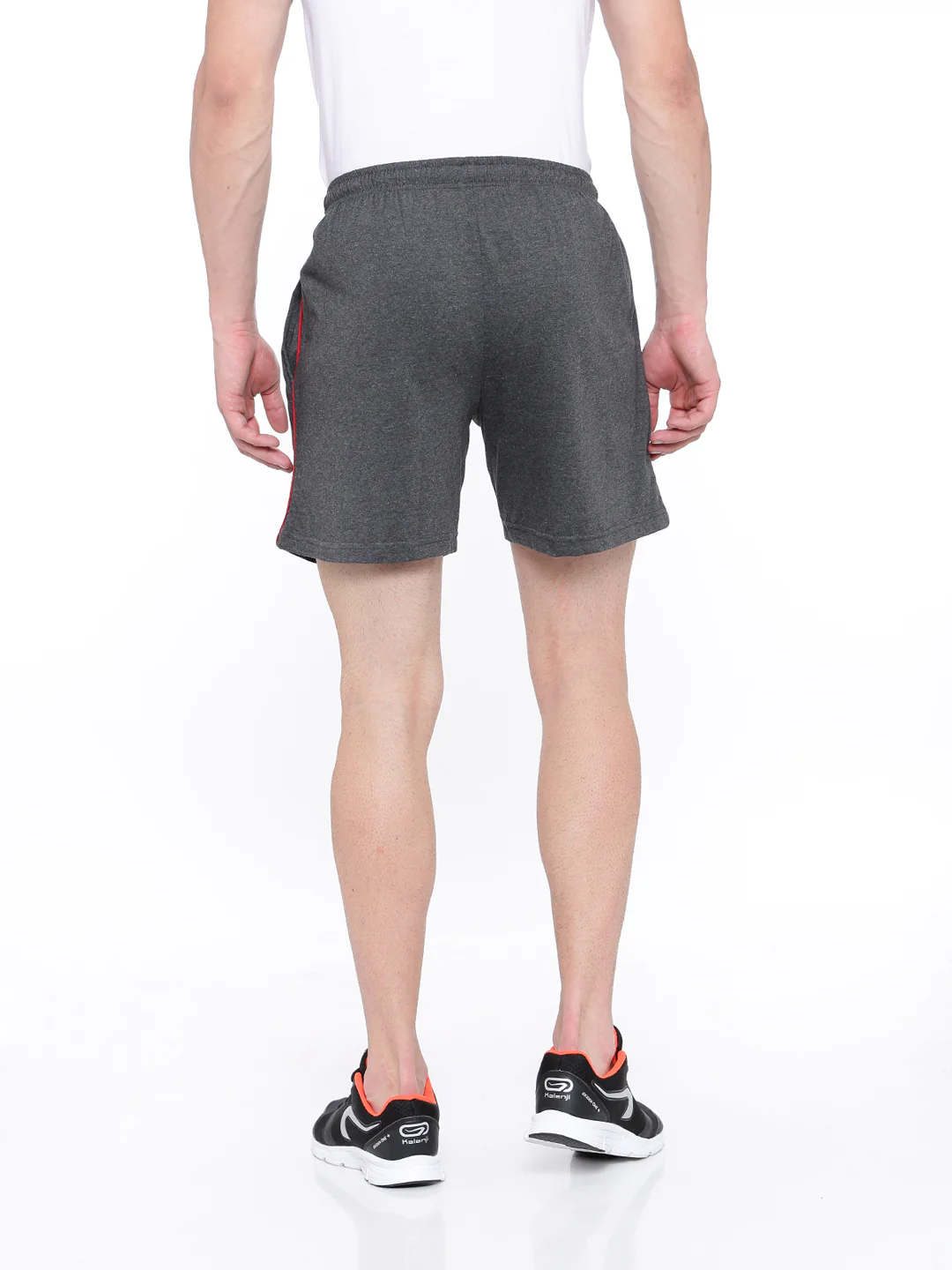Knit Shorts - Charcoal Melange - Image 3