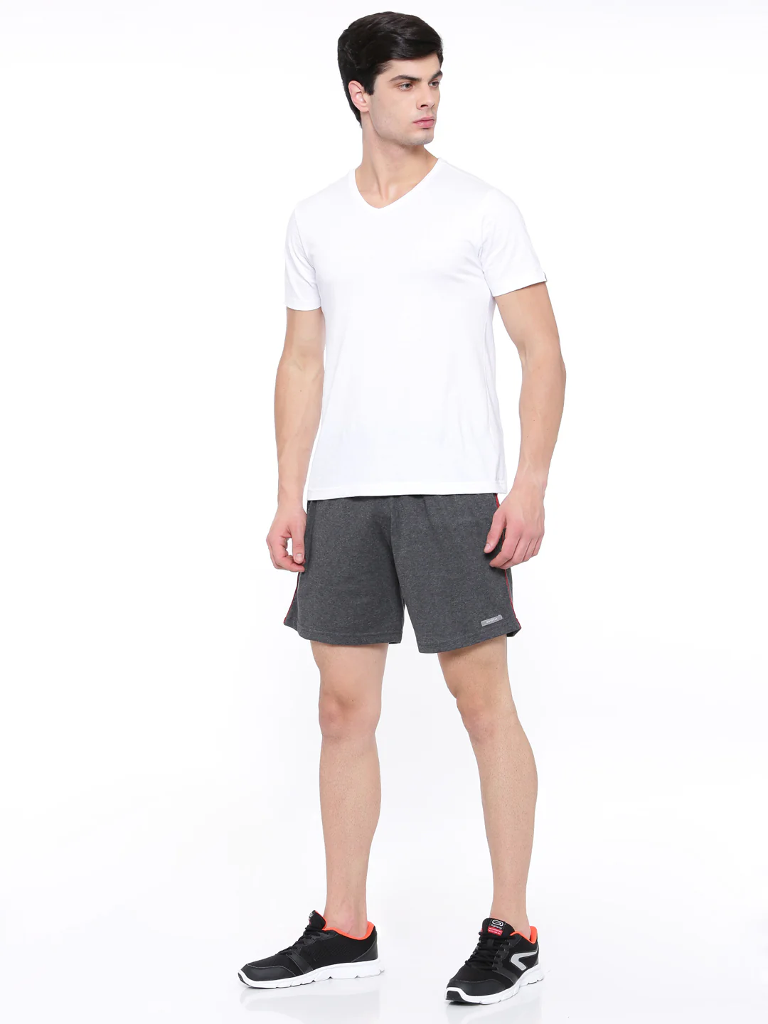 Knit Shorts - Charcoal Melange - Image 5