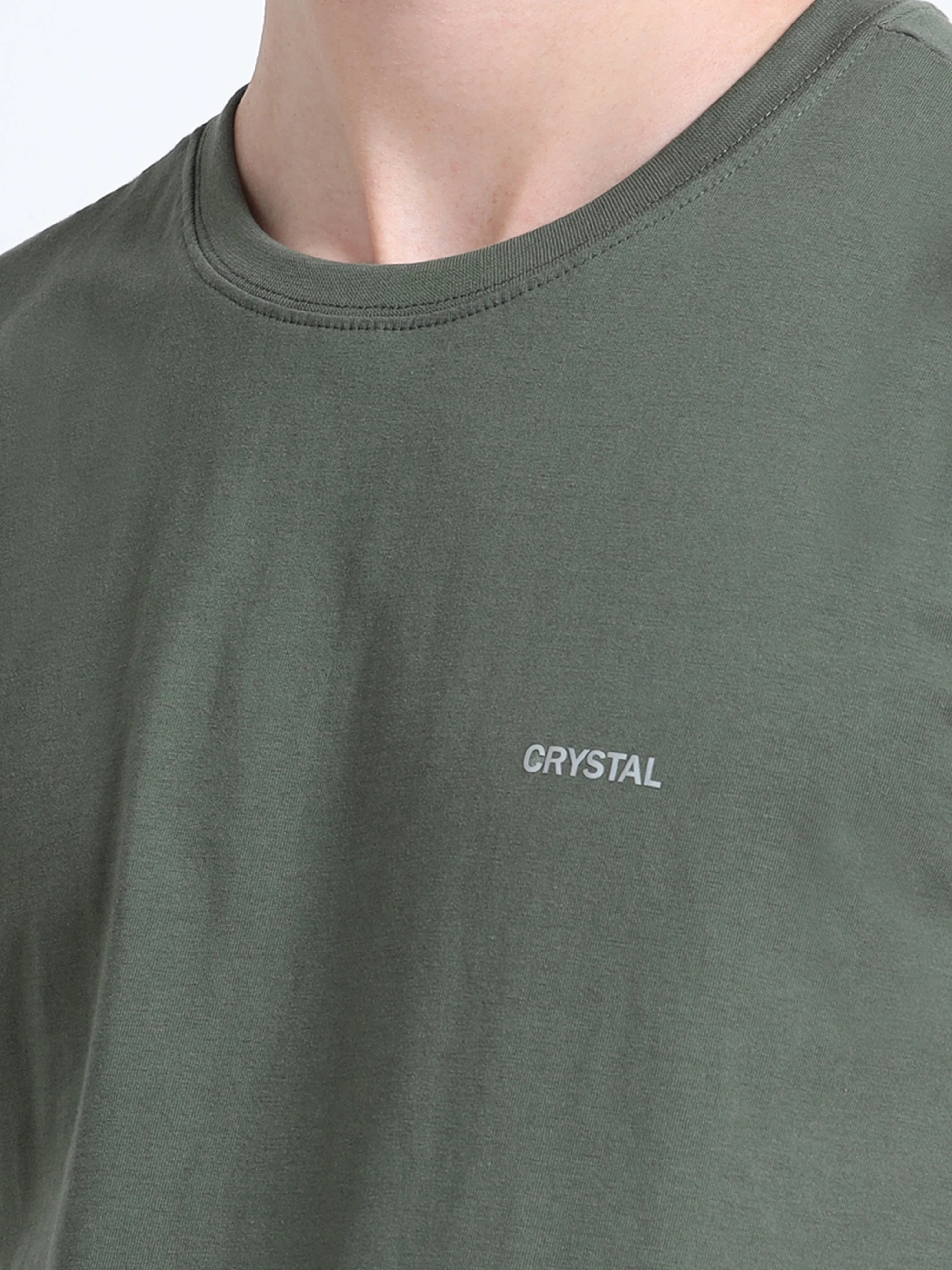 LE 03 Crew Tshirt - Olive Green - Image 5